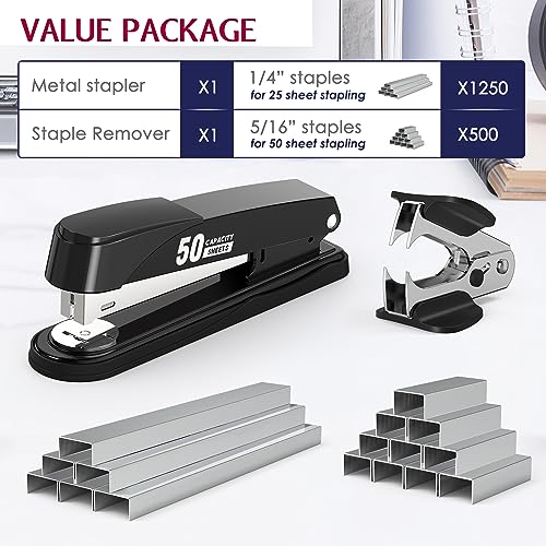 Metal Stapler Heavy Duty 50 Sheet Capacity with 1750 Collection